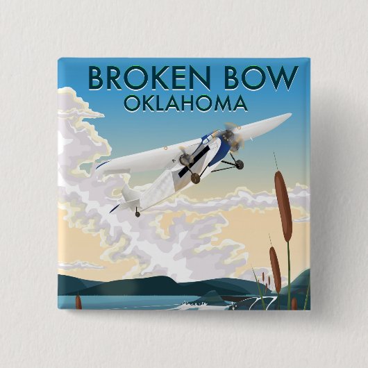 Broken Bow Oklahoma Button (Vorderseite)