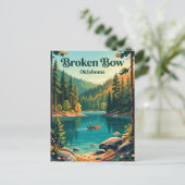 Broken Bow, Oklahoma Postkarte (Stehend Vorderseite)