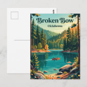 Broken Bow, Oklahoma Postkarte (Vorne/Hinten)
