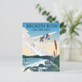 Broken Bow Oklahoma Postkarte (Stehend Vorderseite)