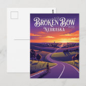 Broken Bow USA Postkarte (Vorne/Hinten)