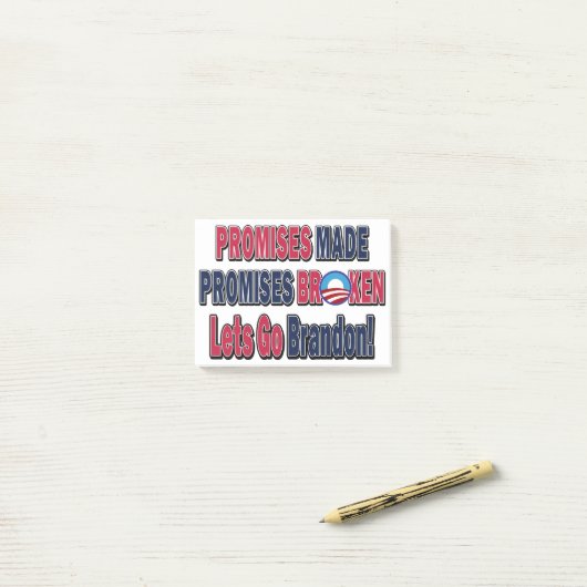 Broken-Brandon Post-it Klebezettel (Auf Schreibtisch)