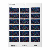 Broken Bubbles Adressaufkleber (Vorne)