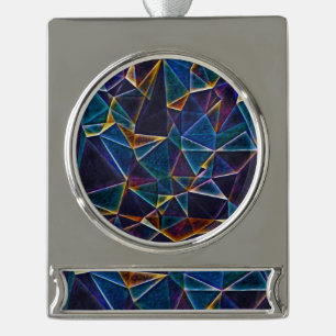 Broken Bubbles Banner-Ornament Silber