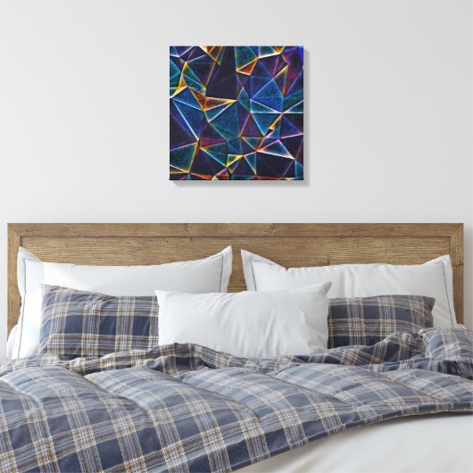 Broken Bubbles Canvas Print Leinwanddruck (Insitu (Schlafzimmer))