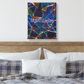Broken Bubbles Canvas Print Leinwanddruck (Insitu (Schlafzimmer))