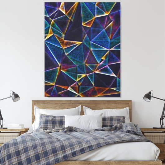 Broken Bubbles Canvas Print Leinwanddruck (Insitu (Schlafzimmer))