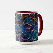 Broken Bubbles Coffee Tasse (VorderseiteRechts)