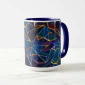 Broken Bubbles Coffee Tasse (VorderseiteRechts)