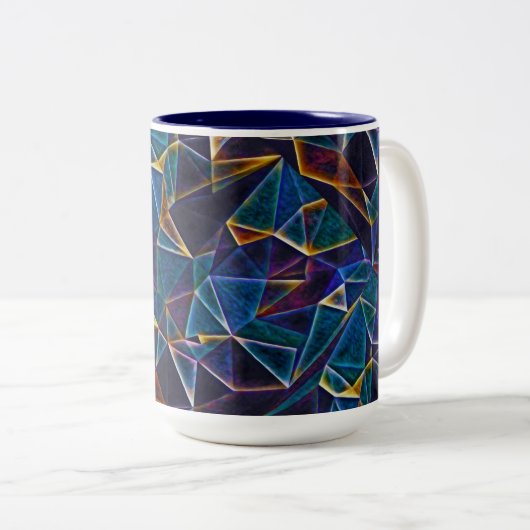 Broken Bubbles Coffee Tasse (VorderseiteRechts)