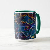 Broken Bubbles Coffee Tasse (VorderseiteRechts)