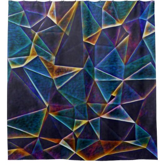 Broken Bubbles Duschvorhang (Vorderseite)