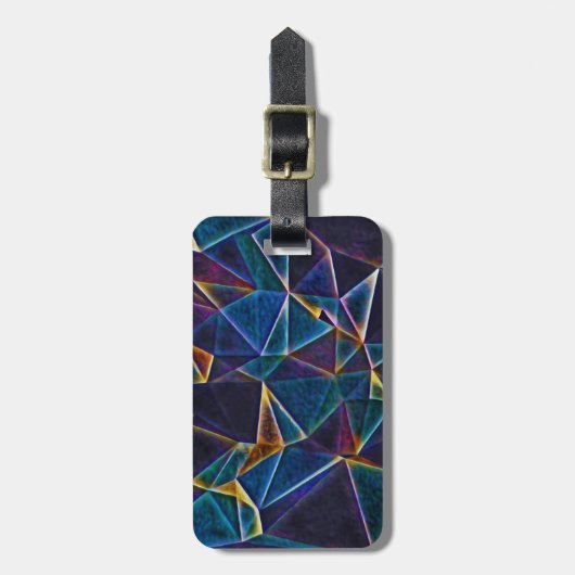 Broken Bubbles Gepäckanhänger (Vorderseite vertikal)