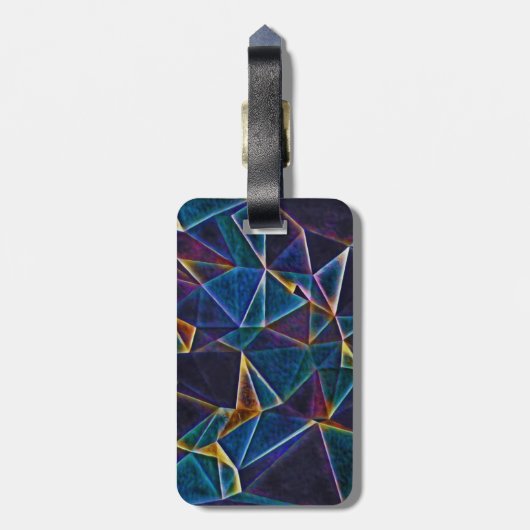 Broken Bubbles Gepäckanhänger (Rückseite vertikal)