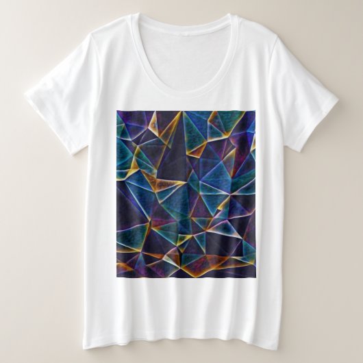 Broken Bubbles Große Größe T-Shirt (Design vorne)