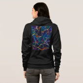Broken Bubbles Hoodie (Schwarz voll)