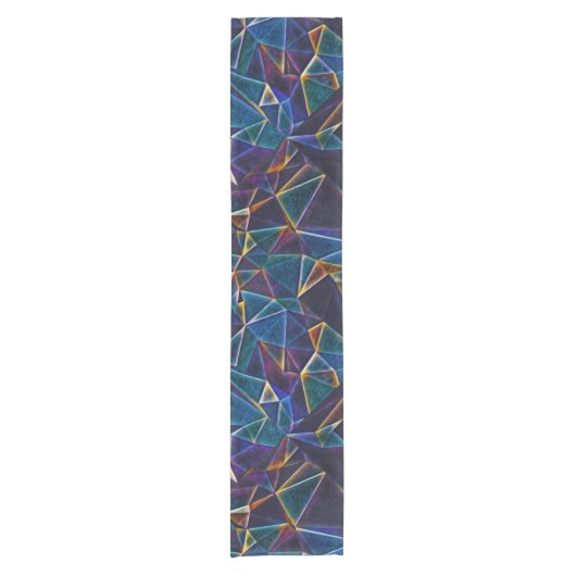 Broken Bubbles Kurzer Tischläufer (Vorderseite)