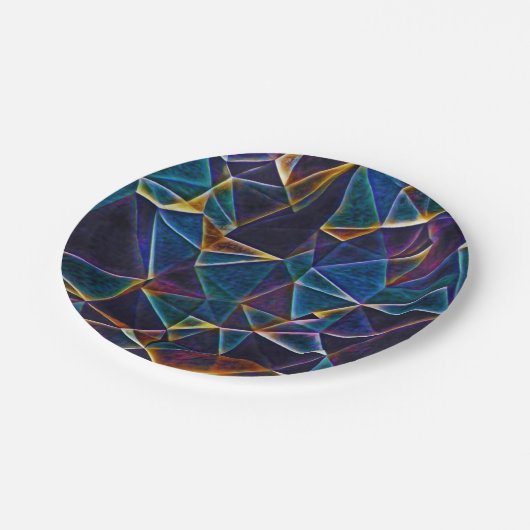 Broken Bubbles Pappteller (Schrägansicht)