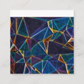 Broken Bubbles Quadratische Visitenkarte (Rückseite)