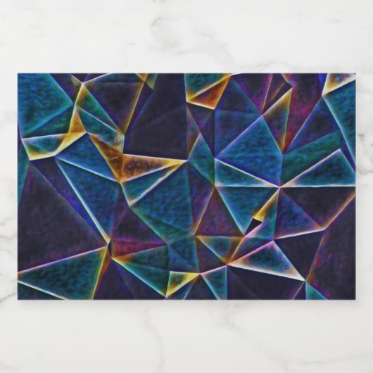 Broken Bubbles Schaumweinetikett (Einzelnes Label)