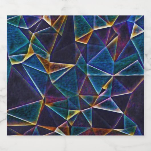 Broken Bubbles Schaumweinetikett (Einzelnes Label)