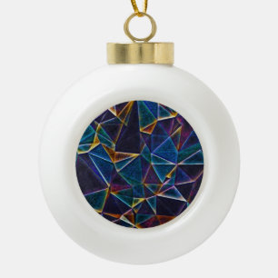 Broken Bubbles Snowflake Pewter Weihnachten Orname Keramik Kugel-Ornament