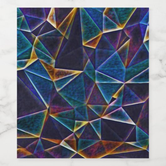 Broken Bubbles Weinetikett (Einzelnes Label)