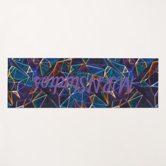 Broken Bubbles Yoga Mat Yogamatte (Vorderseite (Horizontal))