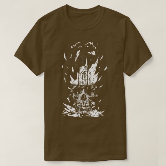 Broken Bulb Skull T-Shirt (Design vorne)