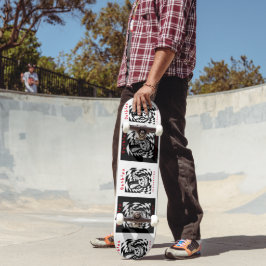 Broken Bunny checkered chaos skateboard !
