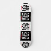 Broken Bunny checkered chaos skateboard ! (Vorne)
