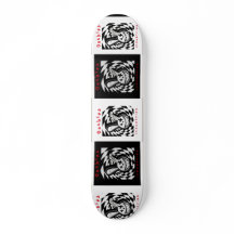 Broken Bunny checkered chaos skateboard !