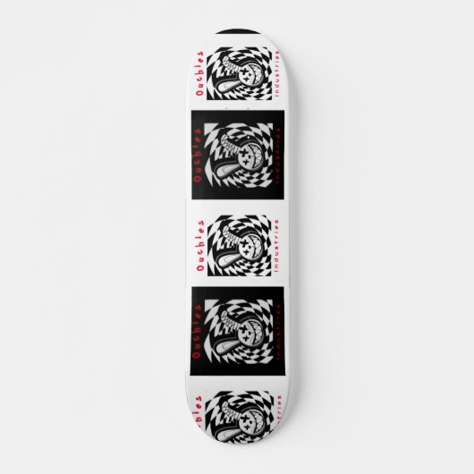 Broken Bunny checkered chaos skateboard ! (Vorne)