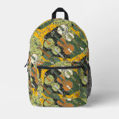 Broken Cello Pattern Bedruckter Rucksack (Vorderseite)