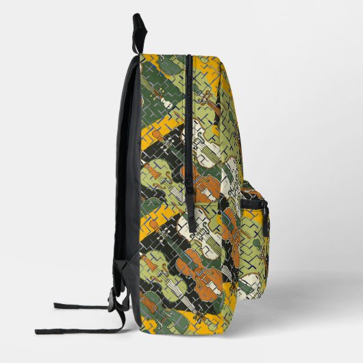 Broken Cello Pattern Bedruckter Rucksack (Links)