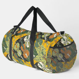 Broken Cello Pattern Duffle Bag