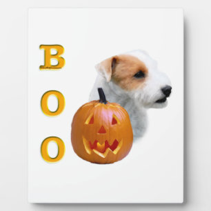 Broken coat Parson Russell Terrier Halloween BOO Fotoplatte