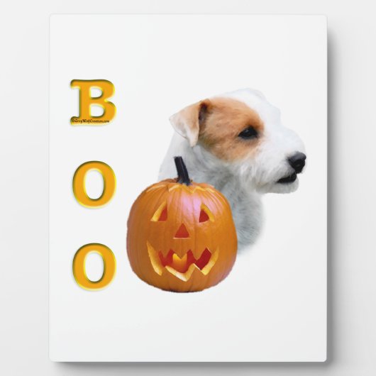 Broken coat Parson Russell Terrier Halloween BOO Fotoplatte (Vorderseite)