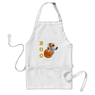 Broken coat Parson Russell Terrier Halloween BOO Schürze