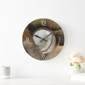 Broken coconut große wanduhr (Zuhause)
