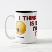 Broken Coffee Spaß Kaffee Tasse (Links)