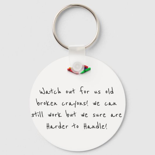 Broken Crayons Schlüsselanhänger (Vorderseite)