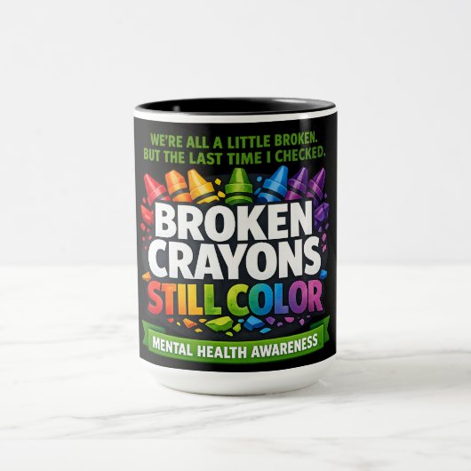 Broken Crayons Tasse (Zentrum)