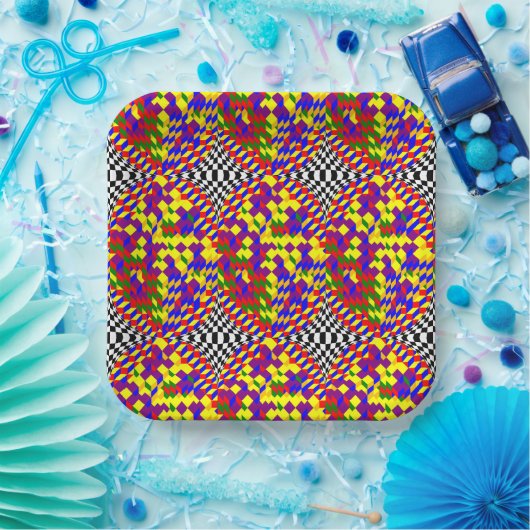 Broken Cube von Kenneth Yoncich Pappteller (Party)