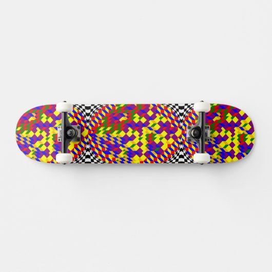 Broken Cube von Kenneth Yoncich Skateboard (Horizontal)