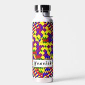 Broken Cube von Kenneth Yoncich Trinkflasche (Links)
