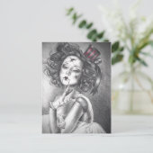 Broken Doll Postcard Creepy Doll Carnival Doll Postkarte (Stehend Vorderseite)