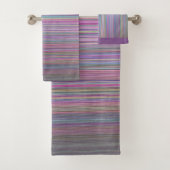 Broken Flachbildschirm TV Regenbogen Badhandtuch Set (Insitu)