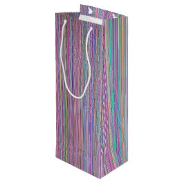 Broken Flachbildschirm TV Regenbogenstreifen Geschenktüte Für Weinflaschen