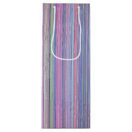 Broken Flachbildschirm TV Regenbogenstreifen Geschenktüte Für Weinflaschen